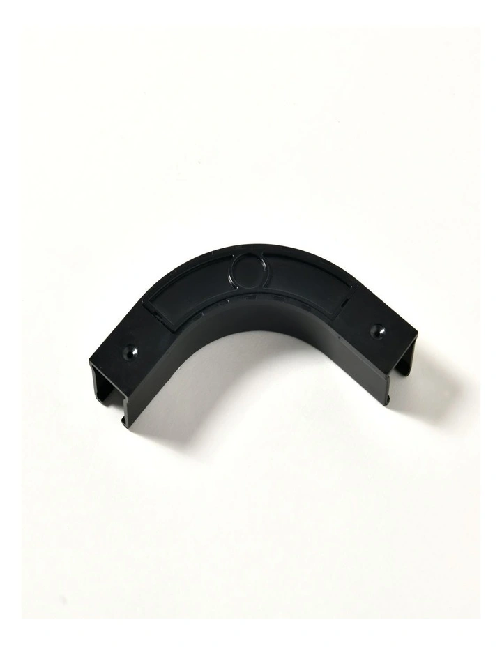 S-Fold Curtain Track Corner Connector in Black image 4