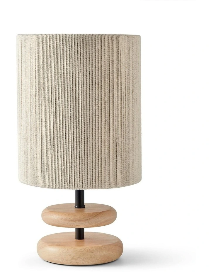 Isle Wood Table Lamp in Beige image 1