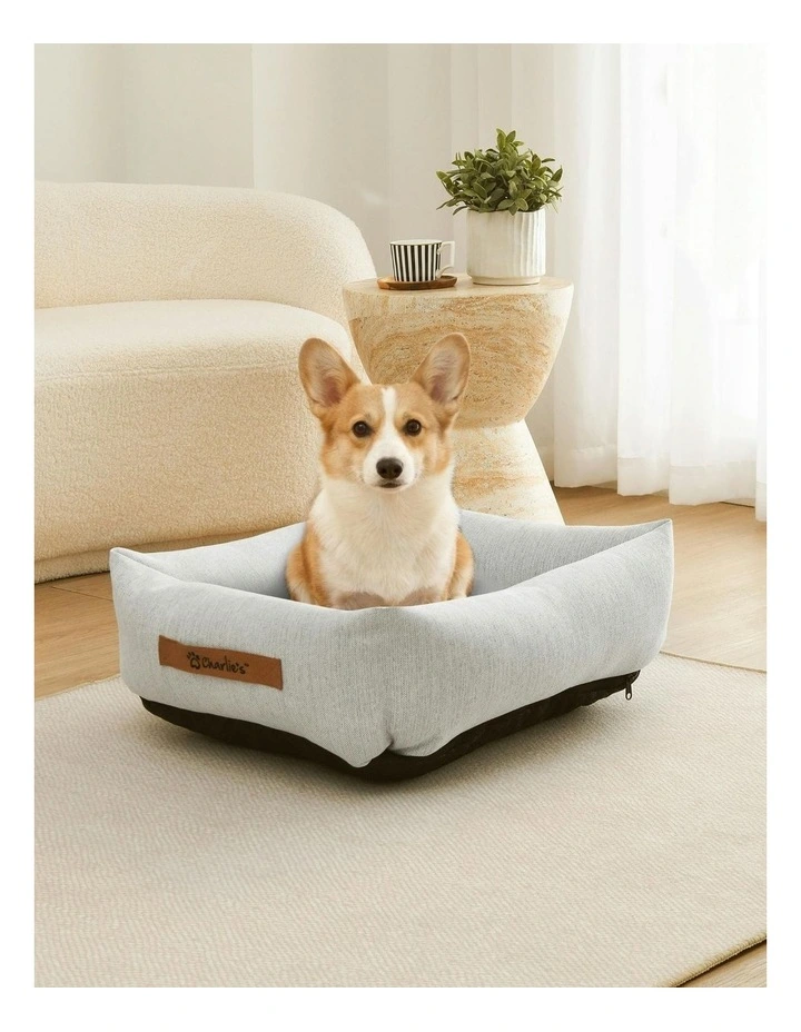 Brooksy Woven Dog Bed in Natural image 7