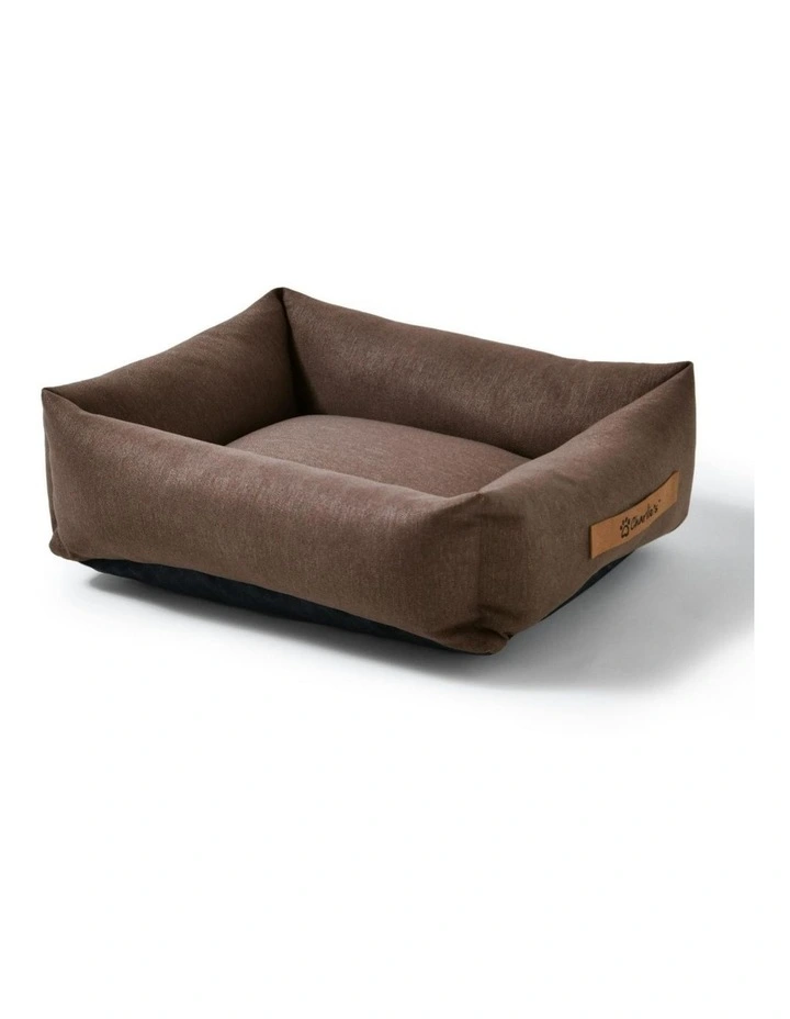 Brooksy Woven Dog Bed in Chocolate image 1