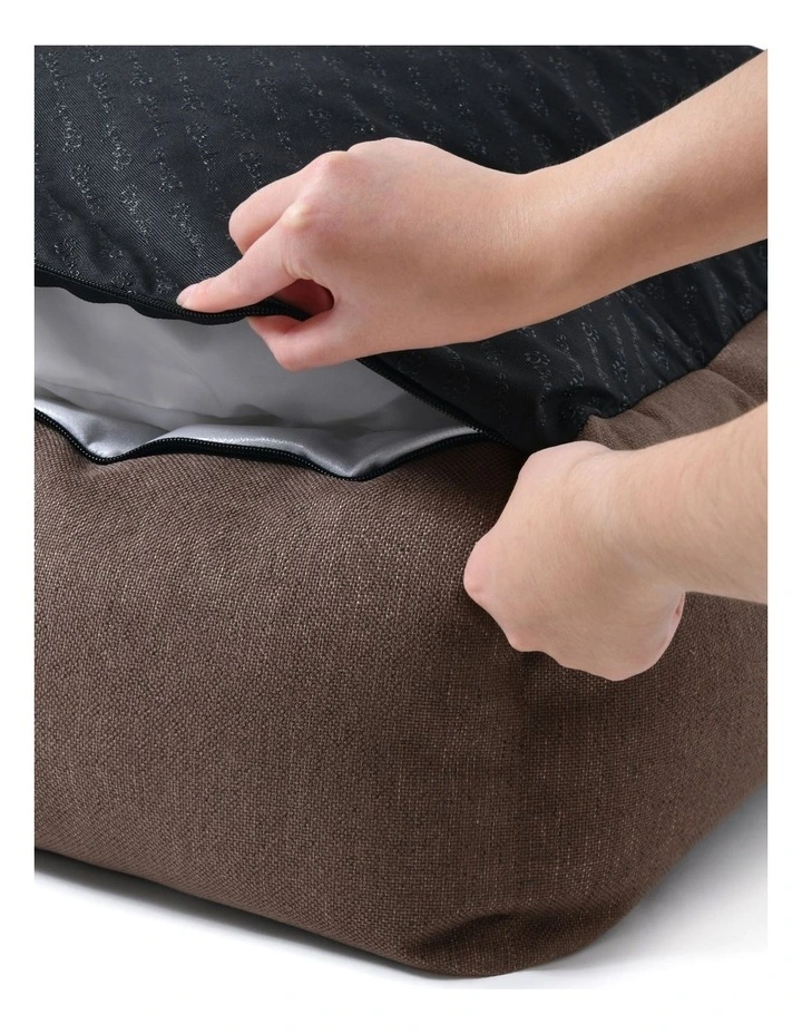 Brooksy Woven Dog Bed in Chocolate image 6