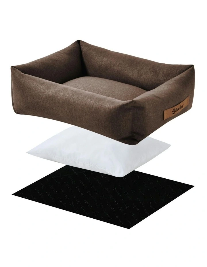 Brooksy Woven Dog Bed in Chocolate image 6