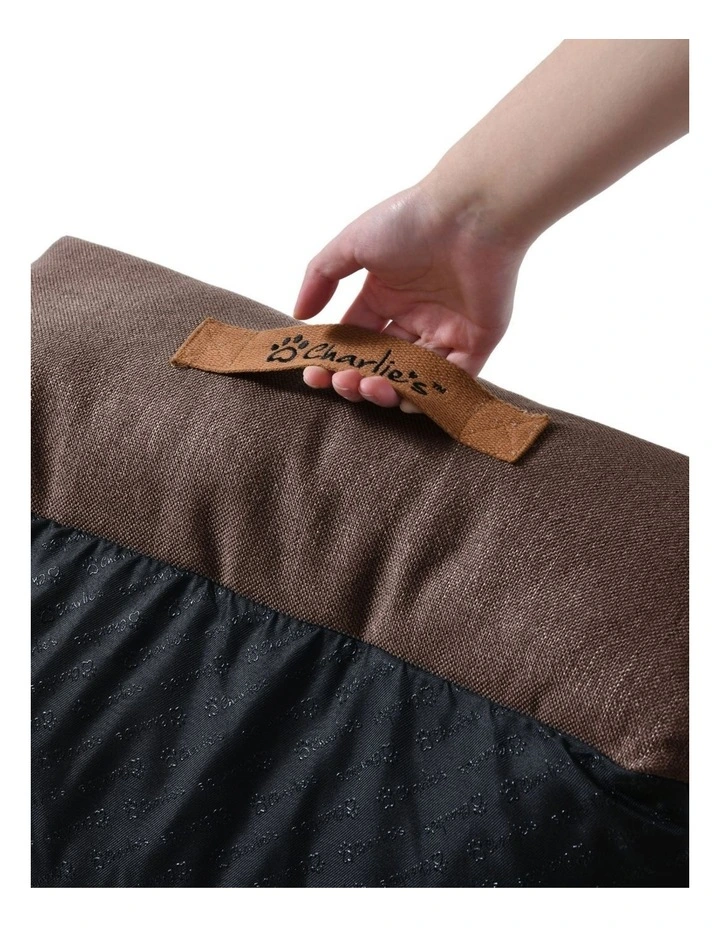 Brooksy Woven Dog Bed in Chocolate image 7