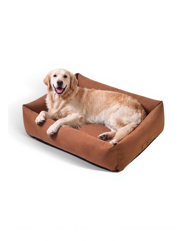 Brooksy Woven Dog Bed in Rust image 3