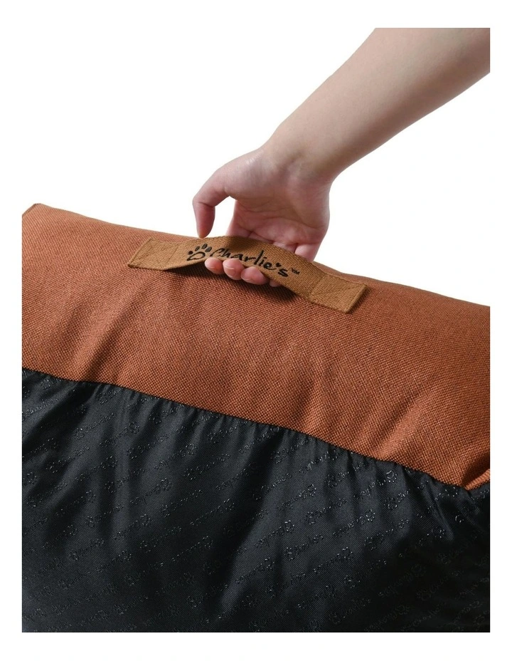 Brooksy Woven Dog Bed in Rust image 5