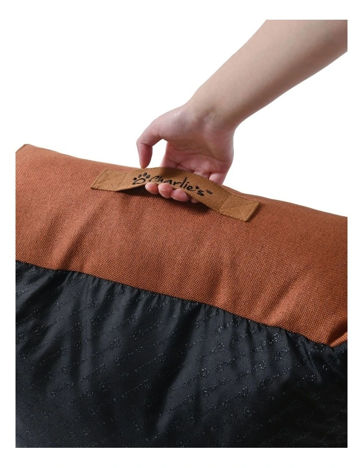 Brooksy Woven Dog Bed in Rust image 7