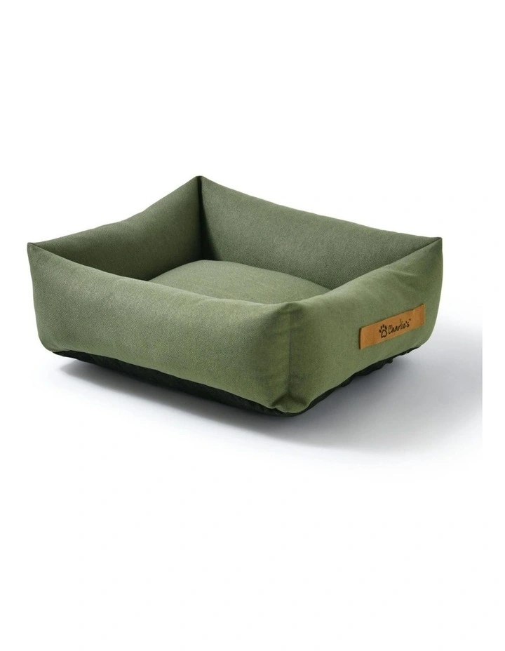 Brooksy Woven Dog Bed in Olive image 1