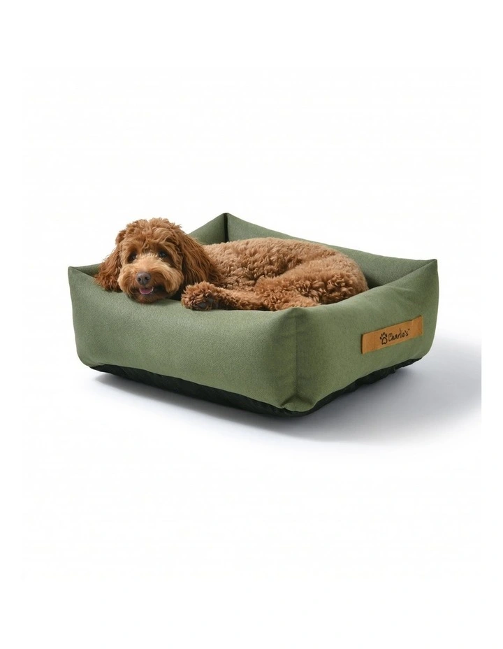 Brooksy Woven Dog Bed in Olive image 3