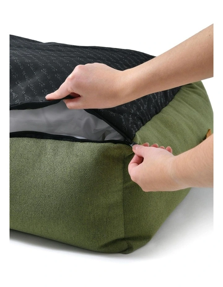 Brooksy Woven Dog Bed in Olive image 4