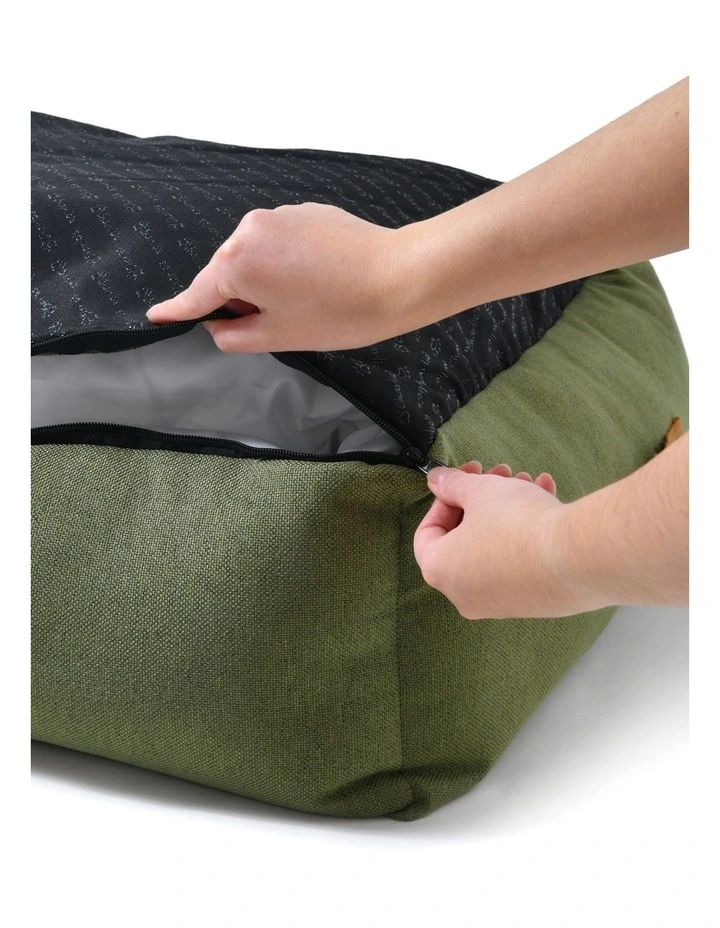 Brooksy Woven Dog Bed in Olive image 6