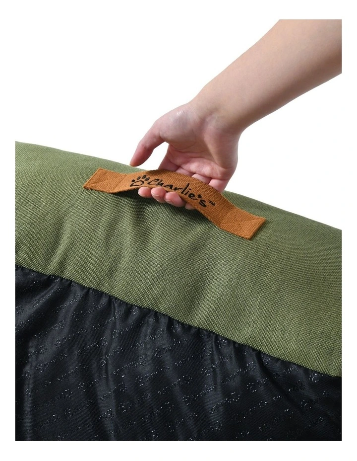 Brooksy Woven Dog Bed in Olive image 7