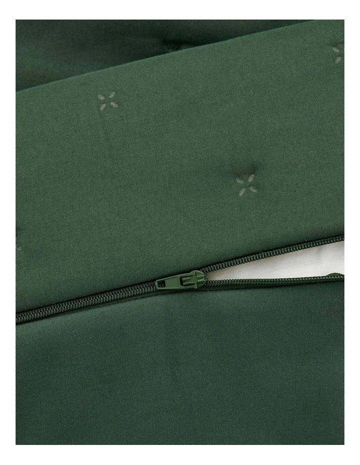 Ormond Quilt Cover Set in Forest Green image 6