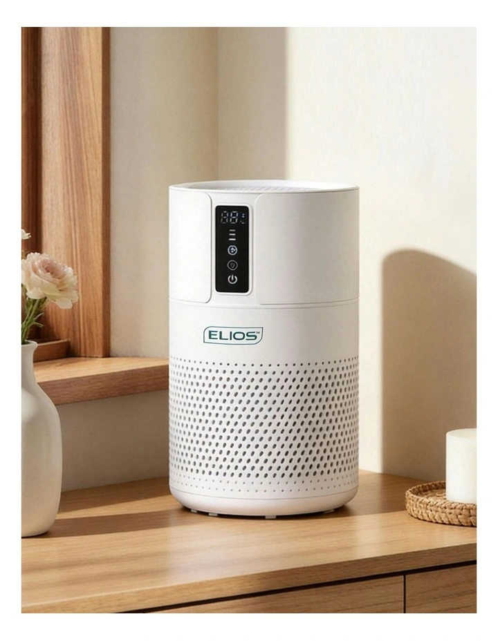 Active Carbon HEPA Air Purifier 28cm EL-AP-0010 in White image 2