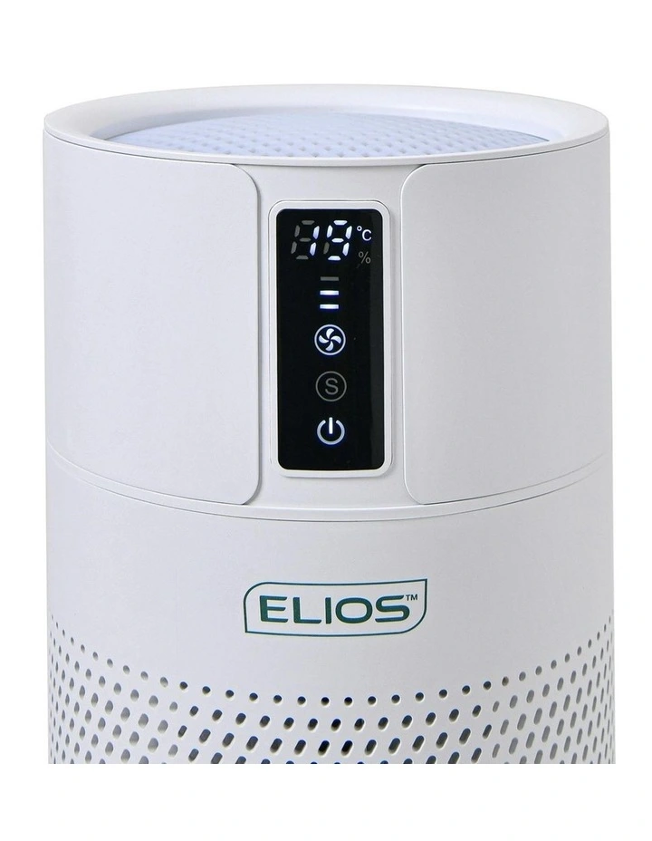 Active Carbon HEPA Air Purifier 28cm EL-AP-0010 in White image 4