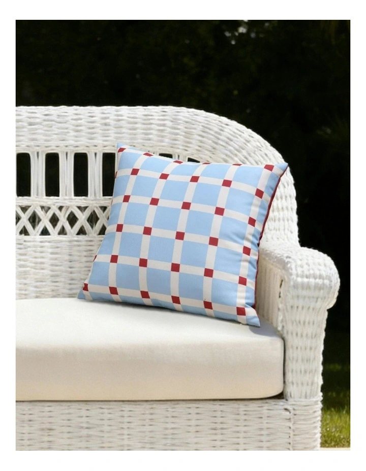 Trattoria Printed Outdoor Cushion 50 x 50cm in Sky image 7