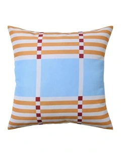 Riviera Printed Outdoor Cushion 50 x 50cm in Mustard