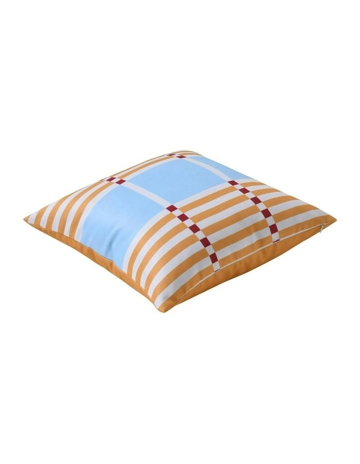 Riviera Printed Outdoor Cushion 50 x 50cm in Mustard image 3