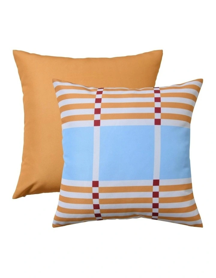 Riviera Printed Outdoor Cushion 50 x 50cm in Mustard image 5