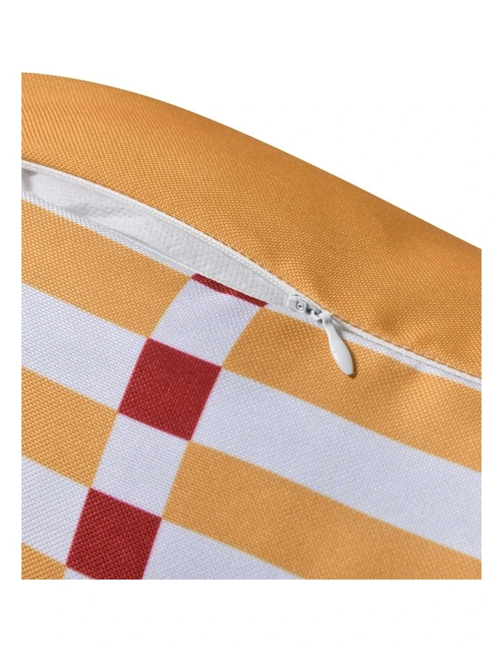 Riviera Printed Outdoor Cushion 50 x 50cm in Mustard image 6