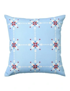Fiore Printed Outdoor Cushion 50 x 50cm in Sky