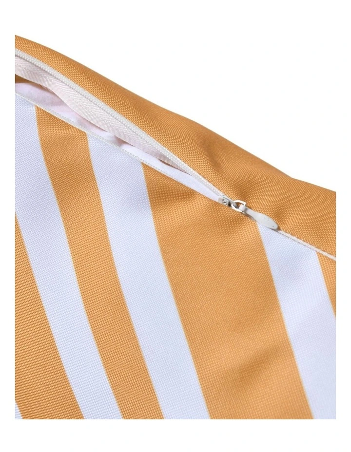 Sol Stripes Printed Outdoor Cushion 50 x 50cm in Mustard image 6