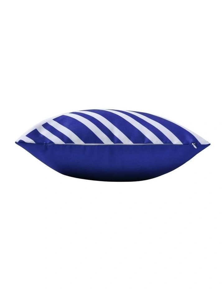 Sol Stripes Printed Outdoor Cushion 50 x 50cm in Blue image 4