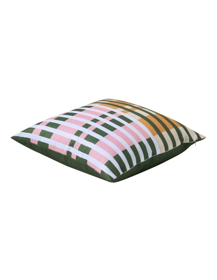 Linnea Printed Outdoor Cushion 50 x 50cm in Olive image 3