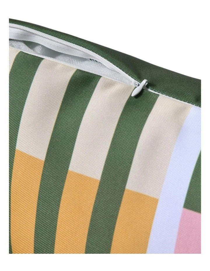 Linnea Printed Outdoor Cushion 50 x 50cm in Olive image 5