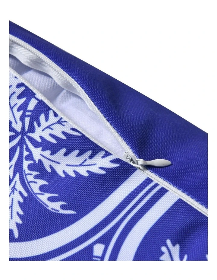 Isola Palms Printed Outdoor Cushion 50 x 50cm in Blue image 6