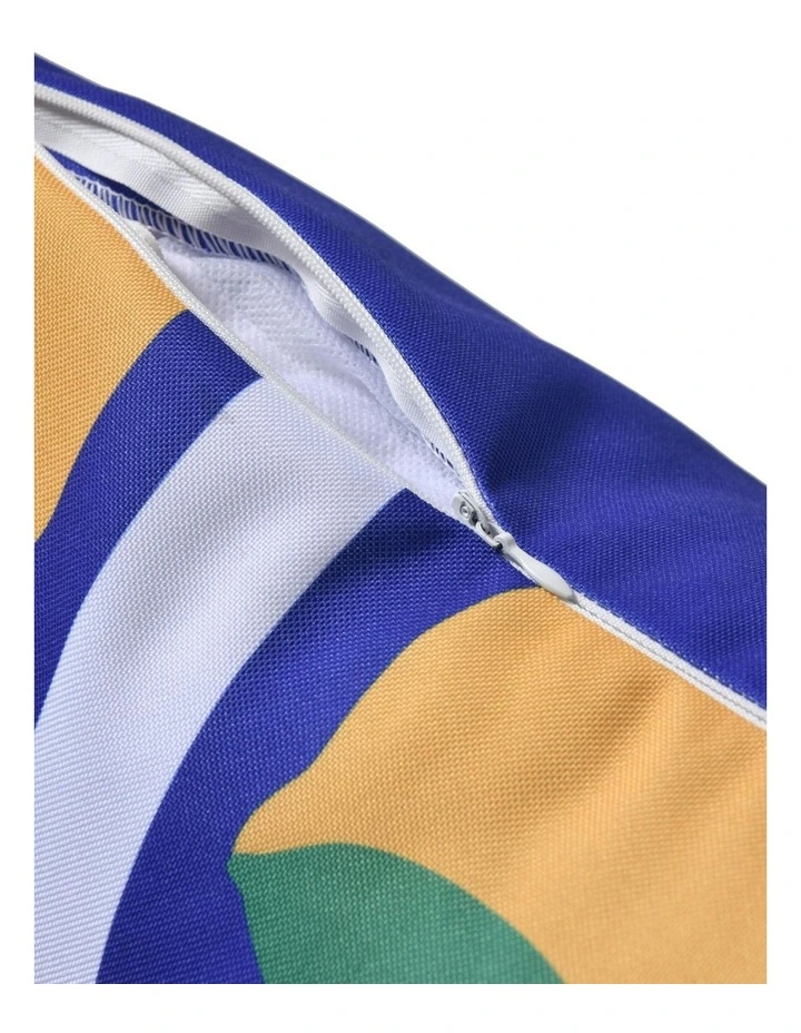 Limone Printed Outdoor Cushion 50 x 50cm in Blue image 6