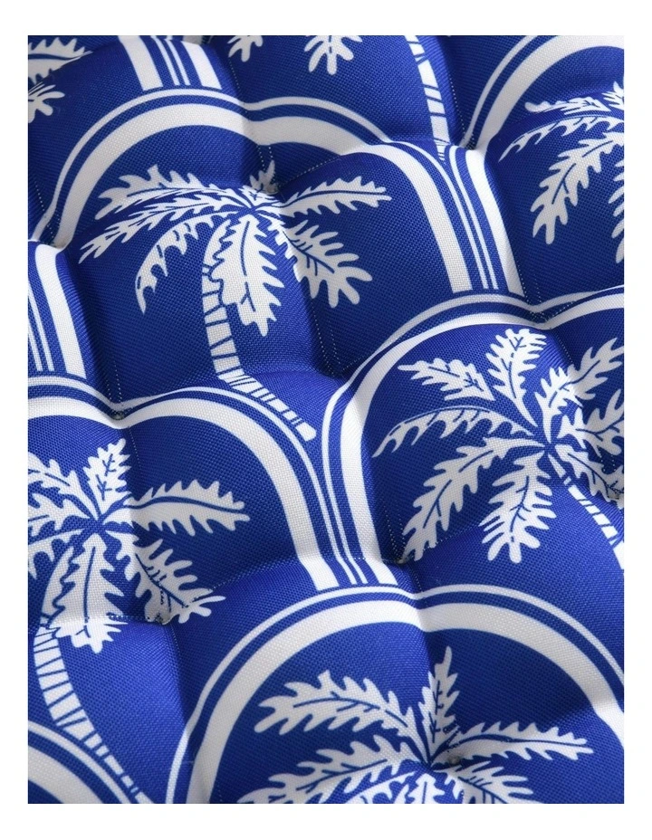 Isola Palms Printed Outdoor Seat Cushions 40x40cm 4 Pack in Blue image 5