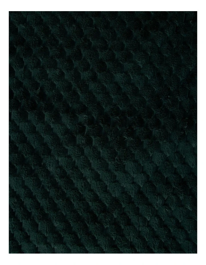 Emmett Textured Faux Fur Heated Throw in Deep Teal image 6