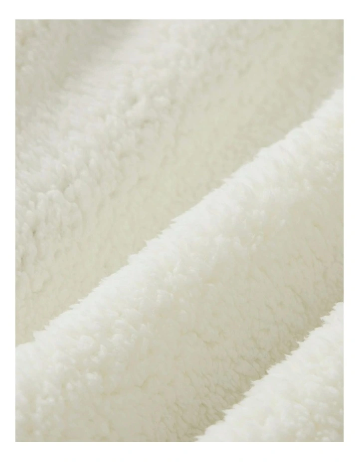Linea Faux Fur Heated Throw in Blue image 5
