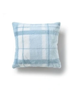Wynter Reversible Faux Fur Cushion 50x50cm in Blue
