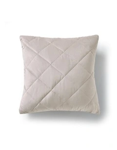 Haven Velvet Quilted Cushion 50x50cm in Stone