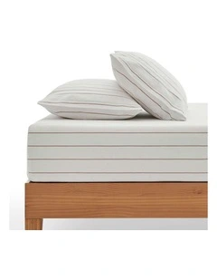 Rumi Washed Cotton Fitted Sheet Set in White