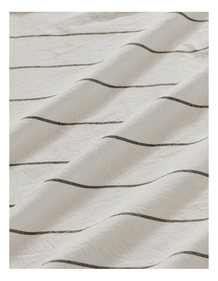 Rumi Washed Cotton Sheet Set in White image 6