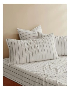 Rumi Washed Cotton King Pillowcase Twin Pack in White