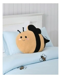 Boucle Fleece Cushion in Bumbly The Bee