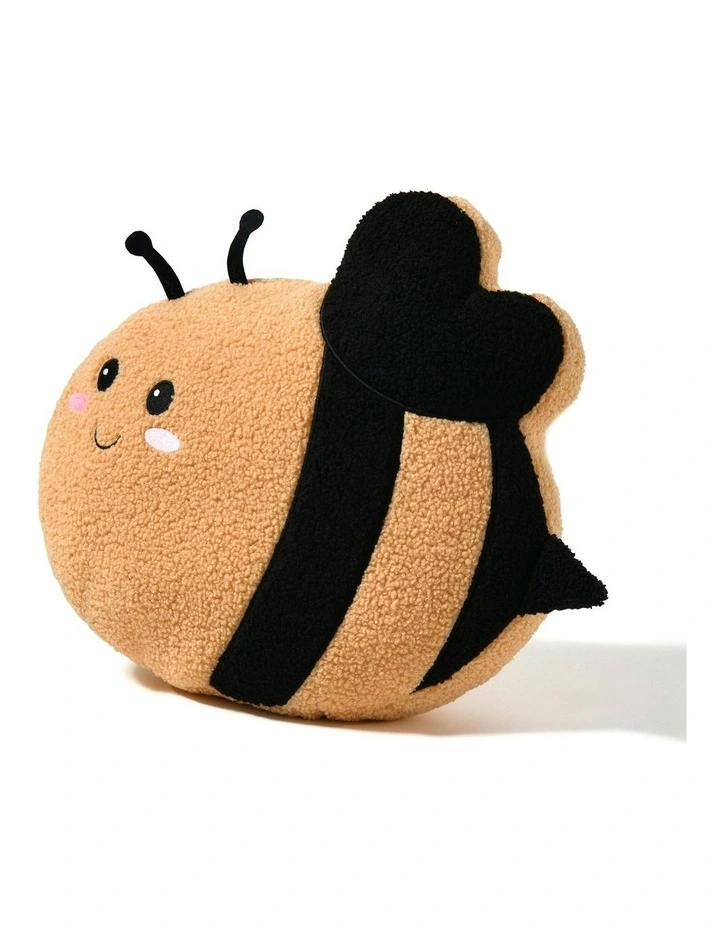 Boucle Fleece Cushion in Bumbly The Bee image 2