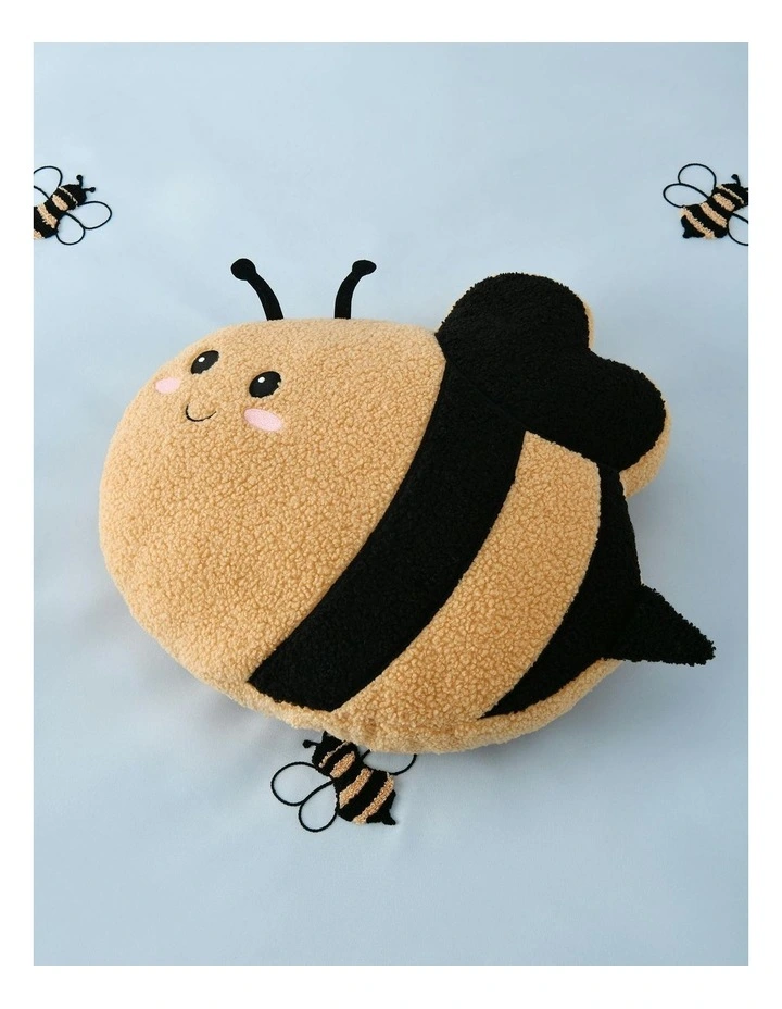 Boucle Fleece Cushion in Bumbly The Bee image 3
