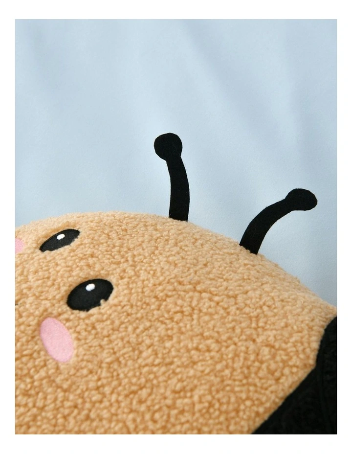 Boucle Fleece Cushion in Bumbly The Bee image 4