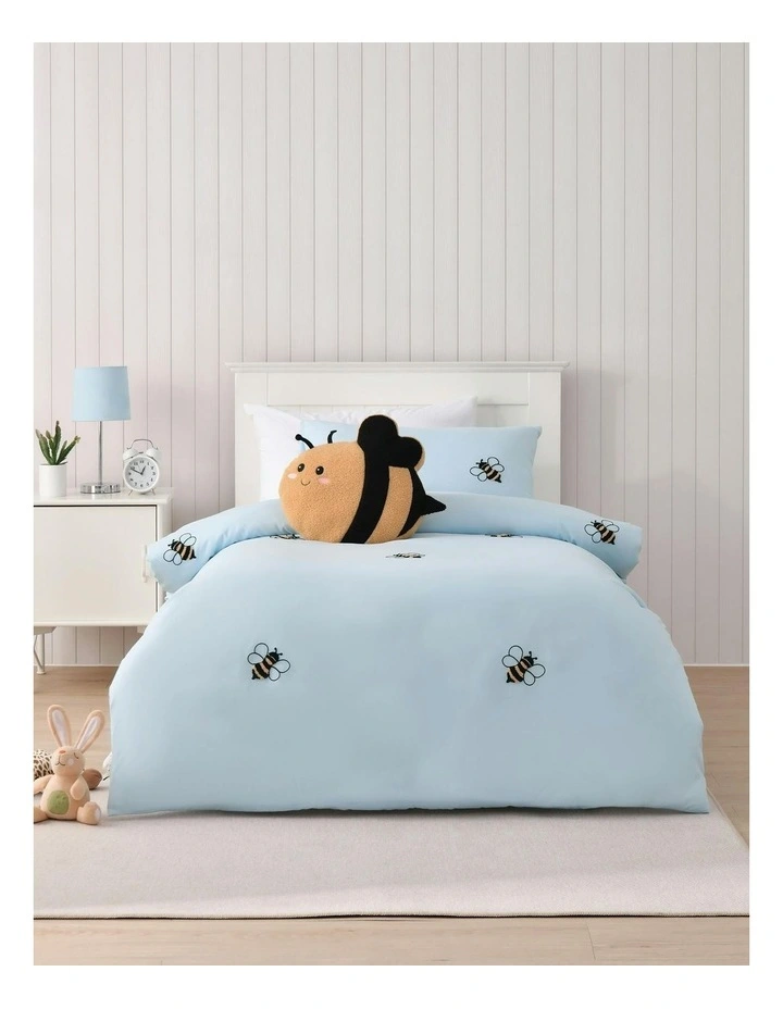 Boucle Fleece Cushion in Bumbly The Bee image 5