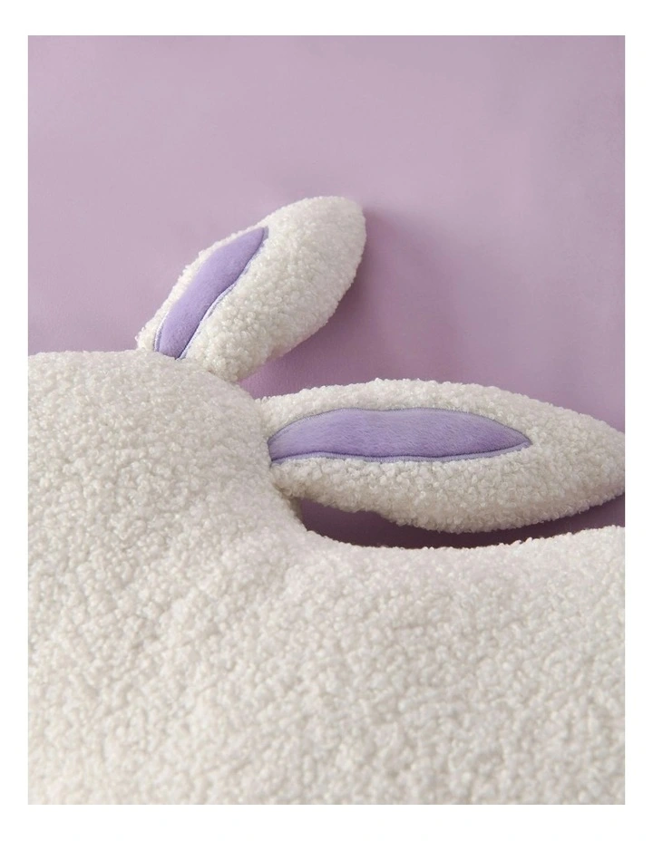 Boucle Fleece Cushion in Nibbles The Bunny image 4