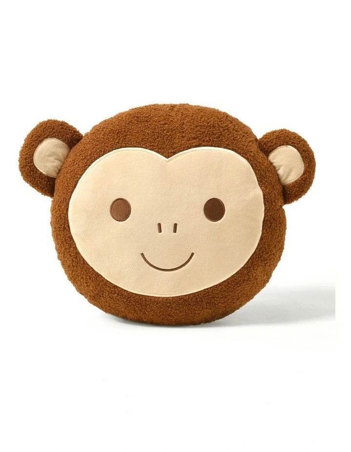 Boucle Fleece Cushion in Bongo The Monkey image 2