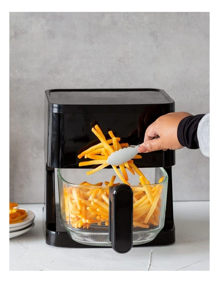 Digital Touch Controlled Air Fryer with Glass Basket 1350W 5L image 6