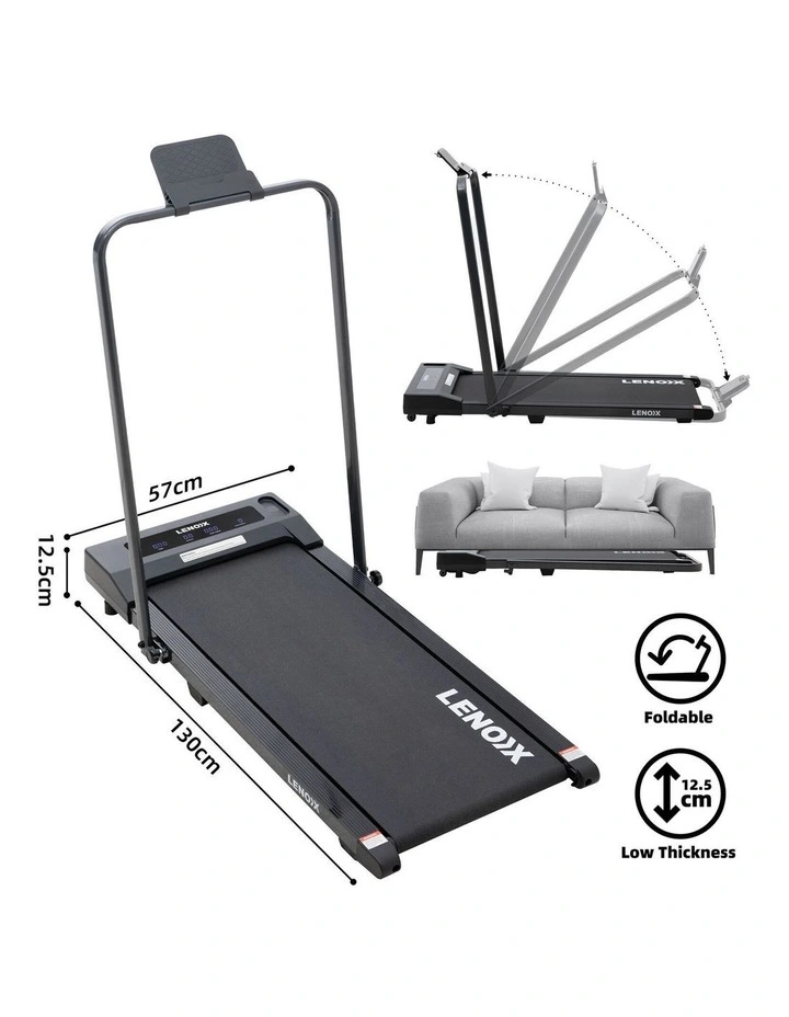 Walking Pad Treadmill 2HP in Black image 2