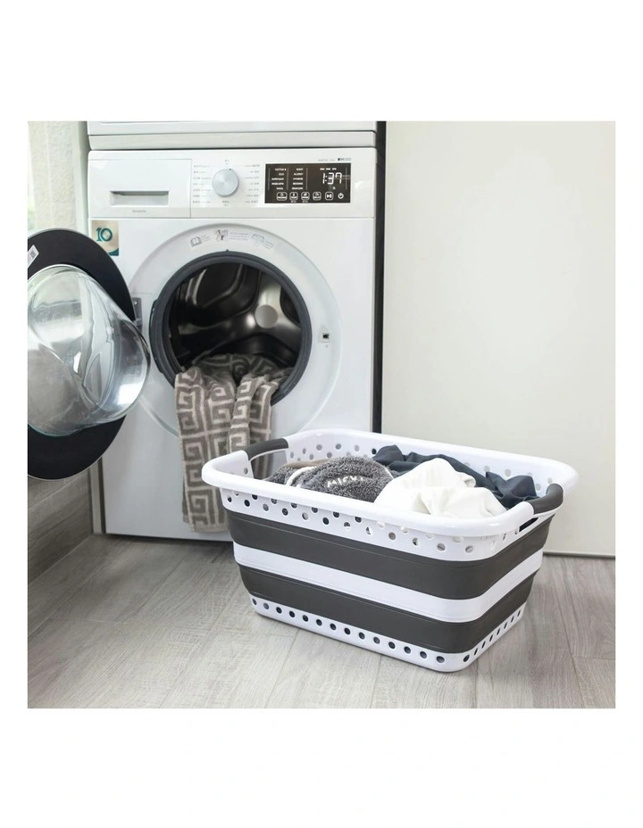 Space-Saving Laundry Basket in Multi image 5