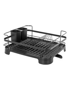 Steel Frame Dish Drying Rack in Black
