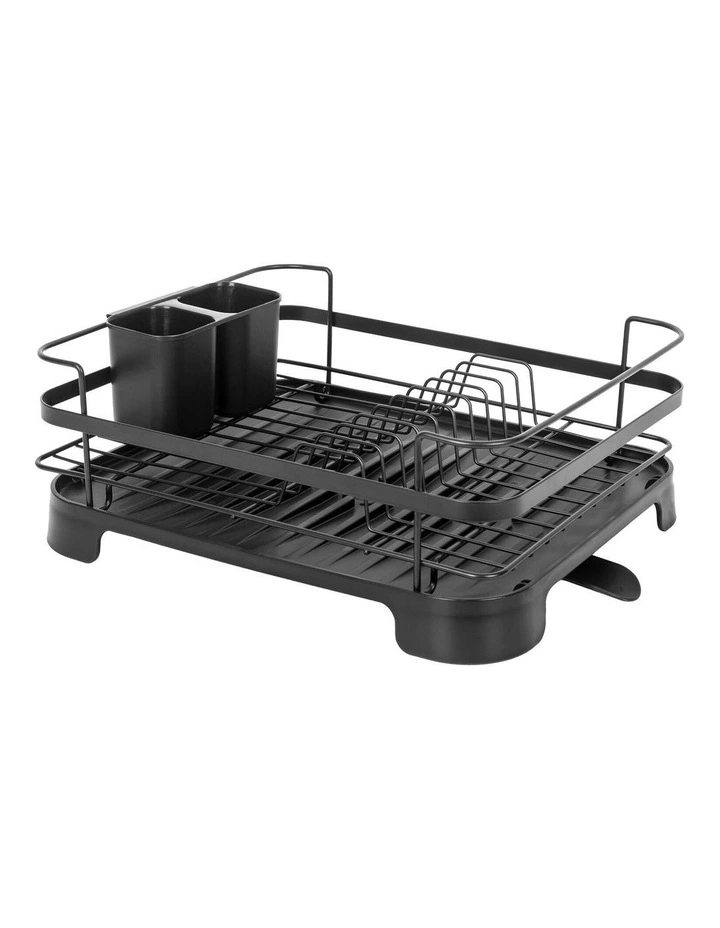 Steel Frame Dish Drying Rack in Black image 1